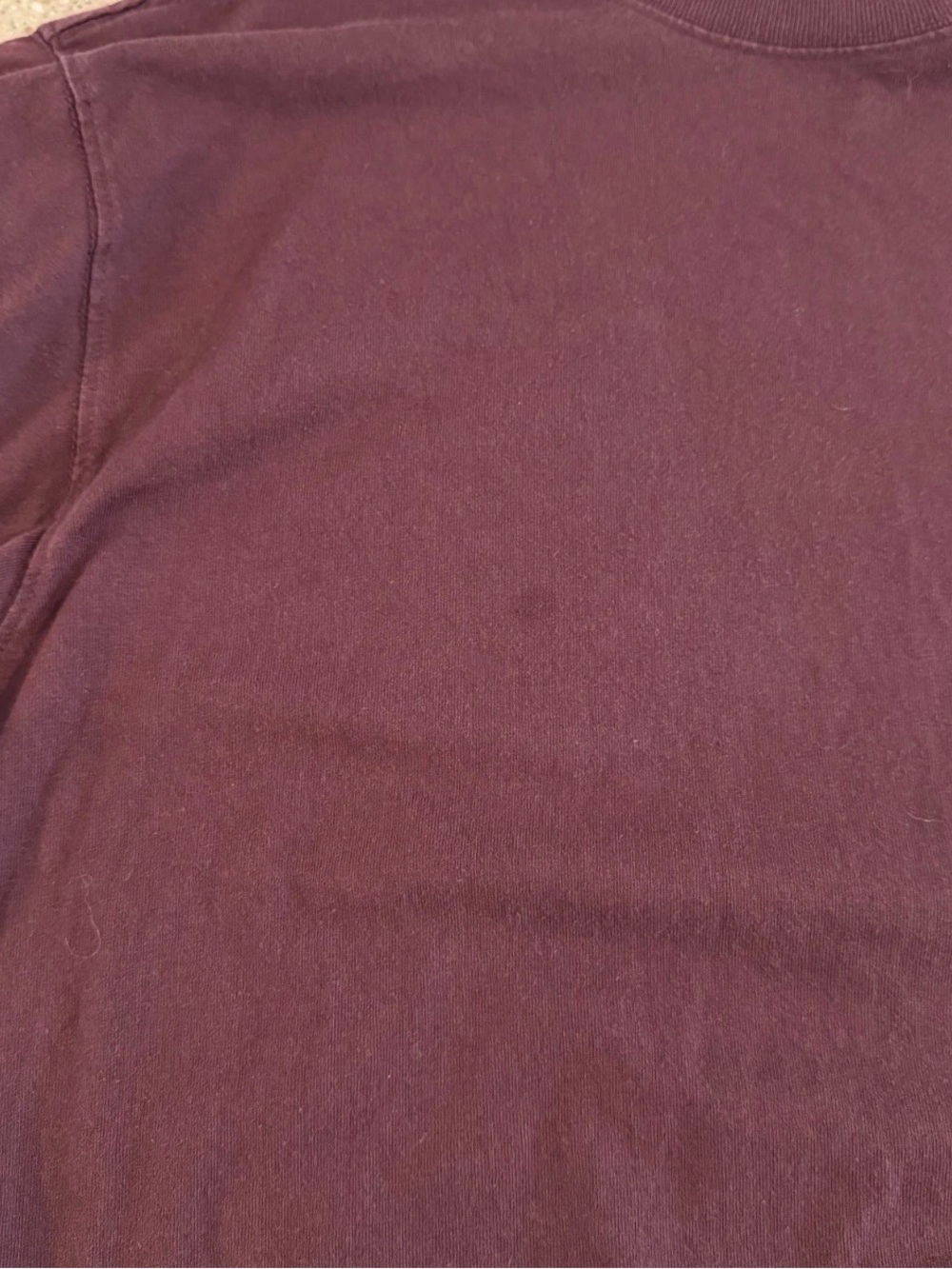 Carhartt Men’s Maroon Long-Sleeve Pocket Tee - Picture 9 of 9